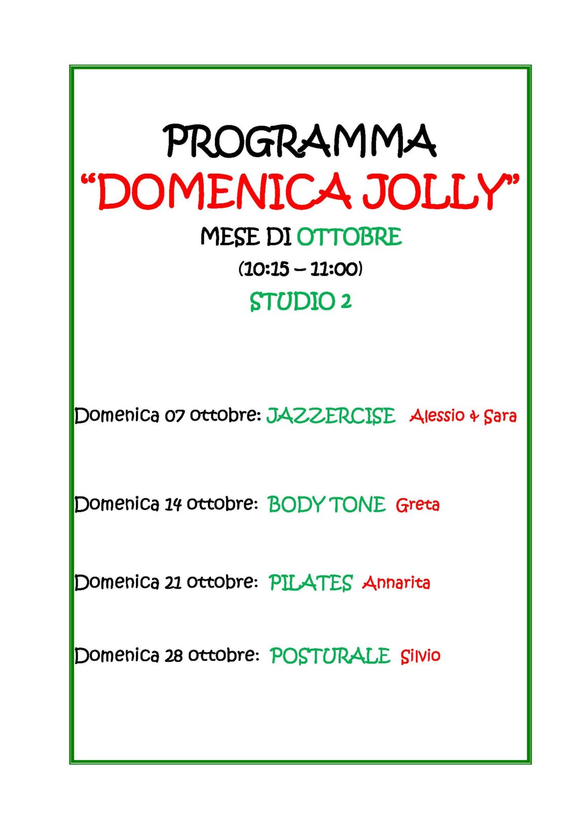 dom jolly OTTOBRE 2018